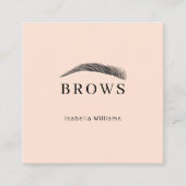 Minimale elegante wenkbrauw Visitekaartje (Voorkant)
