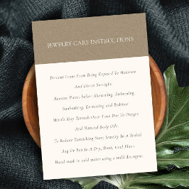 Minimale elegante zachte Kraft uit wittejuwelen Visitekaartje