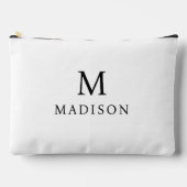 Minimale & Elegante Zwart & Wit Aangepaste Naam Etui (Voorkant)