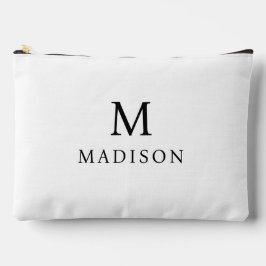 Minimale & Elegante Zwart & Wit Aangepaste Naam Etui