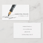 Minimale elegante zwarte en witte Professional Visitekaartje (Voorkant / Achterkant)