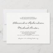 Minimale elegantie | Foto zwart-wit Kaart (Voorkant)