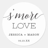 Minimale elegantie: meer liefdesplezier ronde sticker (Voorkant)