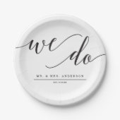 Minimale Elegantie Wij Doen Papieren Bord (Voorkant)