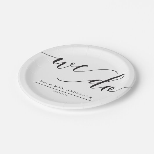 Minimale Elegantie Wij Doen Papieren Bord (Gekanteld)