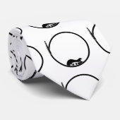 Minimale elektrische gitaar stropdas (Opgerold)