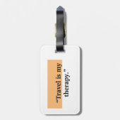 Minimale elektrische gitaarvoornaam bagagelabel (Achterkant verticaal)