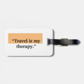 Minimale elektrische gitaarvoornaam bagagelabel (Achterkant horizontaal)