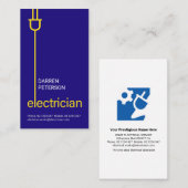 Minimale elektrische voeding visitekaartje (Voorkant / Achterkant)