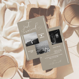 Minimale Elopement Aankondiging | Neutraal