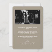 Minimale Elopement Aankondiging | Neutraal (Achterkant)