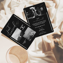 Minimale Elopement Receptie Uitnodiging | Modern z