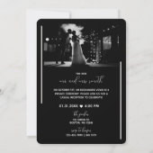 Minimale Elopement Receptie Uitnodiging | Modern z (Achterkant)