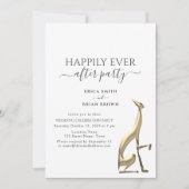 Minimale elopement Reception Wedding Kaart (Voorkant)
