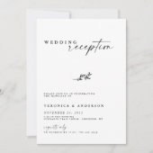 Minimale Elopement Reception Wedding Photo Invite (Voorkant)