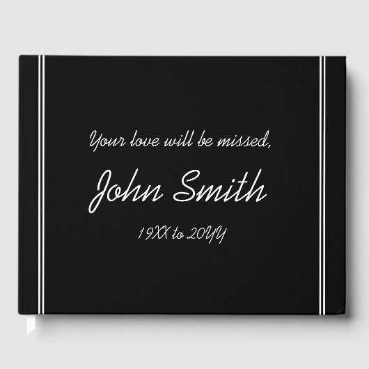 Minimale en basisherinneringen gastenboek (Voorkant)