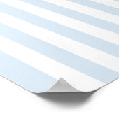 Minimale en Chic Blauwe Franse Gepersonaliseerde T Poster (Hoek)