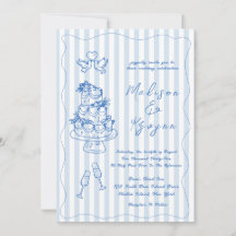 Minimale en Chic Blauwe Franse Persoonlijke Trouw