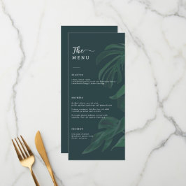 Minimale en Chic Groene Trouw  Menu