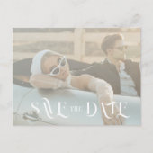 Minimale en chic Save The Date uitnodiging Briefkaart (Voorkant)