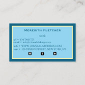 minimale en chic visitekaartje (Achterkant)