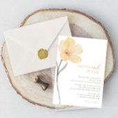 Minimale en chique Floral Wildflower bruiloft Kaart