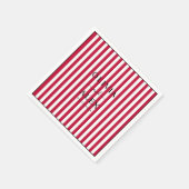 Minimale en chique gepersonaliseerde bruiloft servet (Hoek)