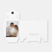 Minimale en chique zwart-wit foto Favoriet Box Bedankdoosjes (Uitgevouwen)