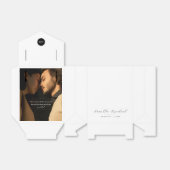 Minimale en chique zwart-wit foto Favoriet Box Bedankdoosjes (Uitgevouwen)