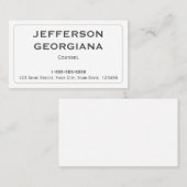 Minimale en duidelijke Visitekaartje (Voorkant / Achterkant)