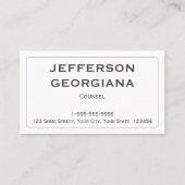 Minimale en duidelijke Visitekaartje (Voorkant)