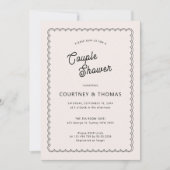 Minimale en eenvoudige douche met een gescallopeer kaart (Voorkant)