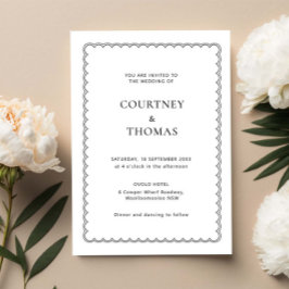 Minimale en eenvoudige gescallopeerde grensuitnodi kaart