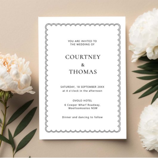 Minimale en eenvoudige gescallopeerde grensuitnodi kaart