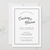 Minimale en eenvoudige gescallopeerde rand met RSV Kaart (Voorkant)