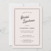 Minimale en eenvoudige gespleten bridal Luncheon Kaart (Voorkant)