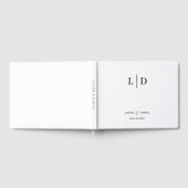 Minimale en eenvoudige persoonlijke bruiloft gastenboek (Volledig)