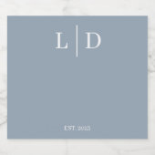 Minimale en eenvoudige persoonlijke bruiloft likeurfles etiket (Enkel label)