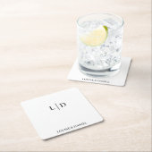 Minimale en eenvoudige persoonlijke kartonnen onderzetters (Insitu)