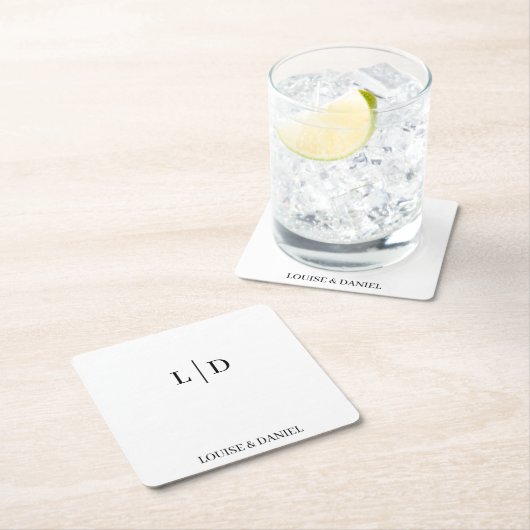 Minimale en eenvoudige persoonlijke kartonnen onderzetters (Insitu)