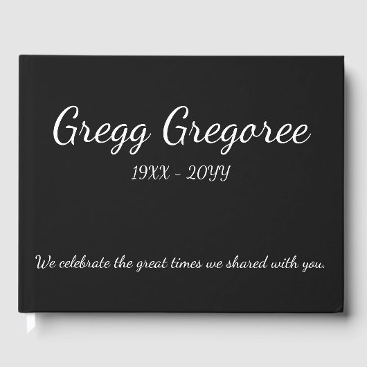 Minimale en eenvoudige sympathiehandleiding gastenboek (Voorkant)