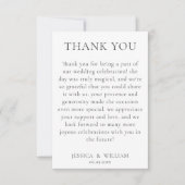 Minimale en elegante bedankt kaart (Voorkant)