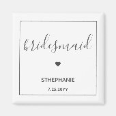 Minimale en elegante bruidkorps magneet (Voorkant)