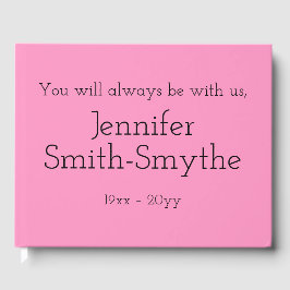 Minimale en elementaire begrafenis/Memorial Guest Gastenboek