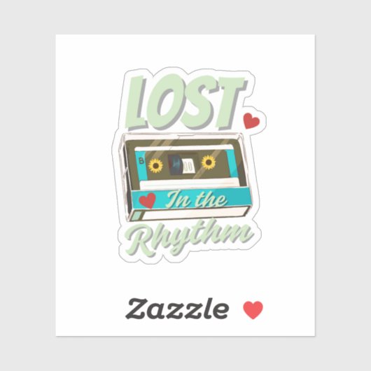 Minimale en esthetische muziek Sticker (Vel)
