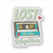 Minimale en esthetische muziek Sticker (Voorkant)