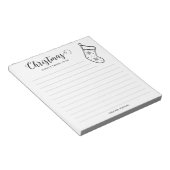 Minimale en feestelijke kerstinslag notitieblok (Schuin)