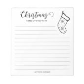 Minimale en feestelijke kerstinslag notitieblok (Voorkant)
