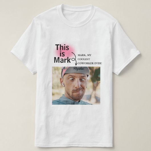 Minimale en grappige aangepaste foto toevoegen met t-shirt (Design voorkant)