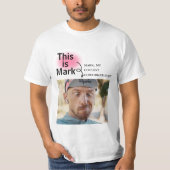 Minimale en grappige aangepaste foto toevoegen met t-shirt (Voorkant)